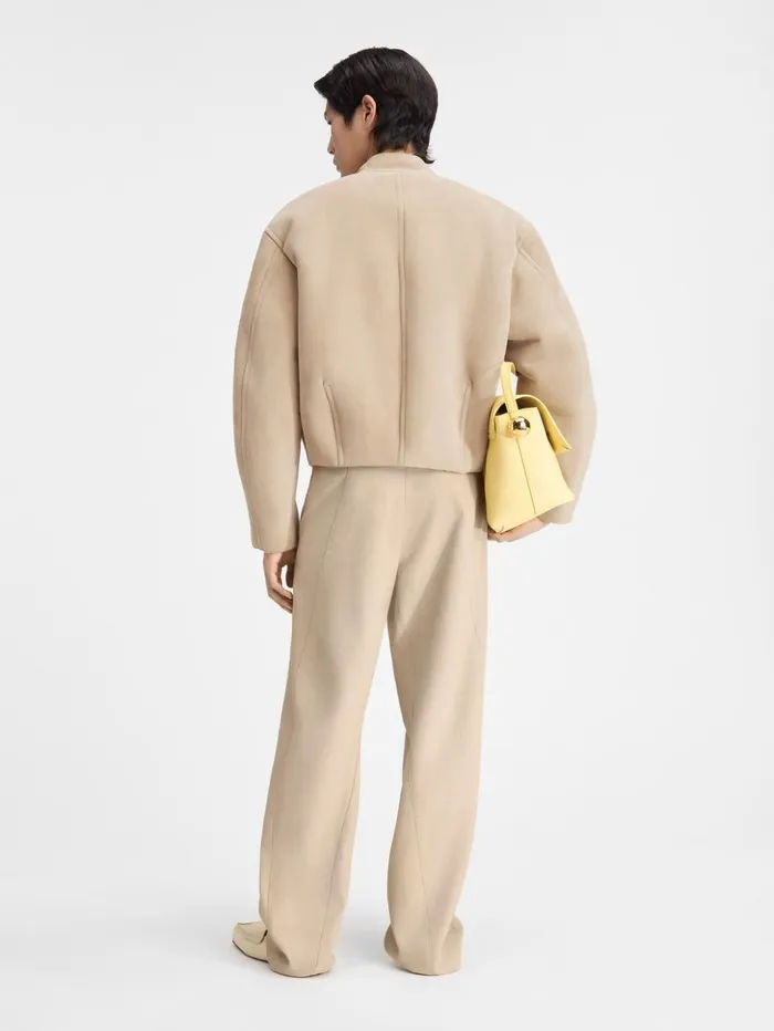 Men Coats and Jackets JACQUEMUS The Telo Jacket Light Beige