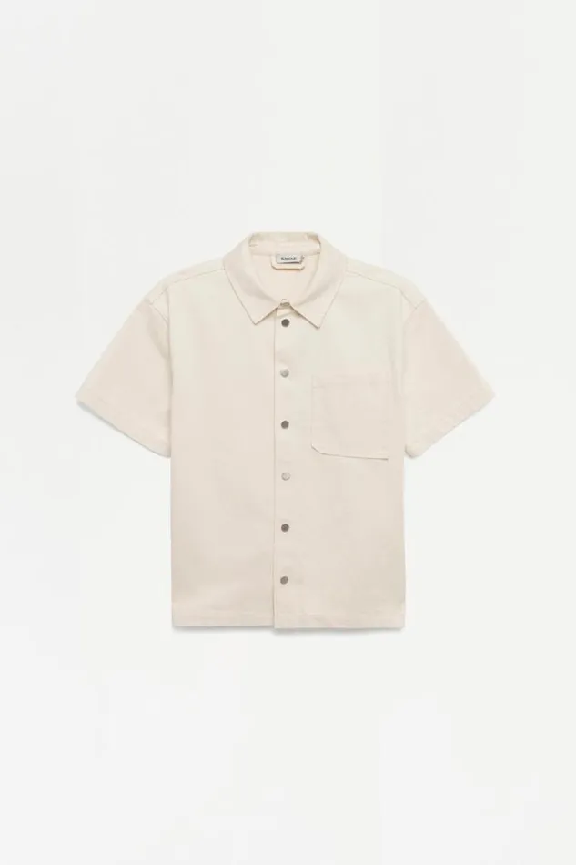 Men Denim Jonathan Simkhai Jonas Shirt Short Sleeves Denim Tops Men Denim Jonathan Simkhai Jonas Shirt Short Sleeves Denim Tops