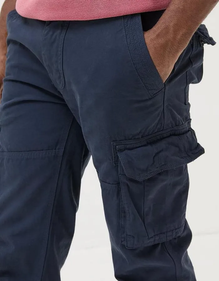 Men FatFace Festival Collection Breakyard Cargo Pants Navy