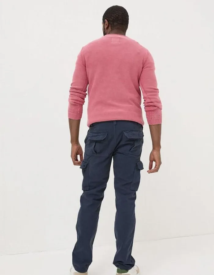 Men FatFace Festival Collection Breakyard Cargo Pants Navy