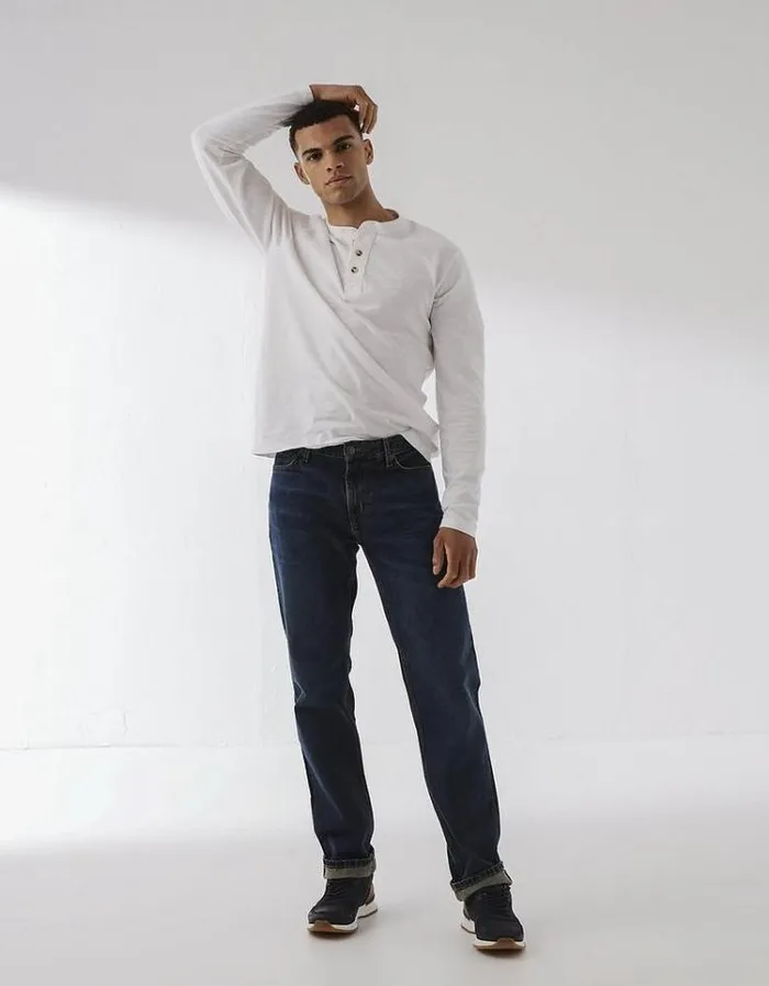 Men FatFace Jeans Straight Mid Wash Jeans Denim