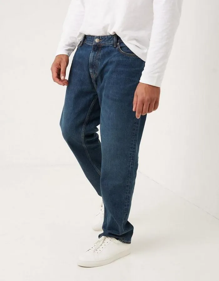 Men FatFace Jeans Straight Mid Wash Jeans Denim
