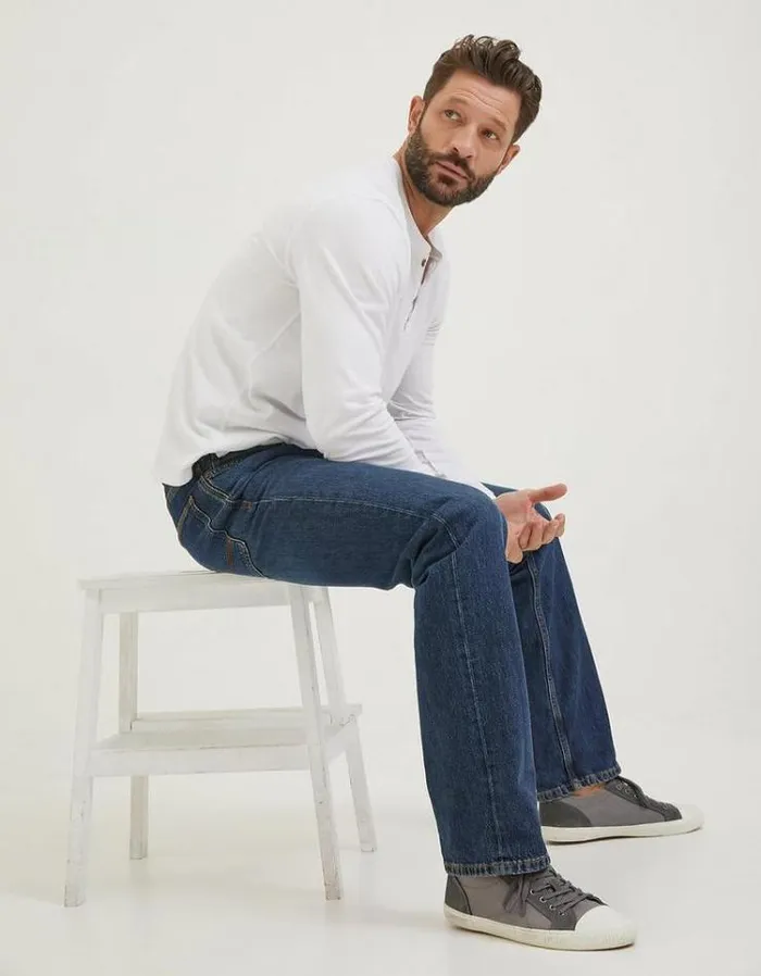 Men FatFace Jeans Straight Mid Wash Jeans Denim