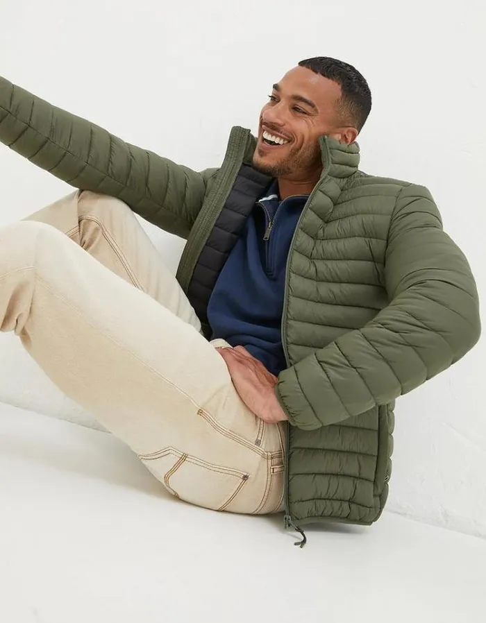 Men FatFace Men039s Sale Dartmouth Puffer Jacket Khaki Green