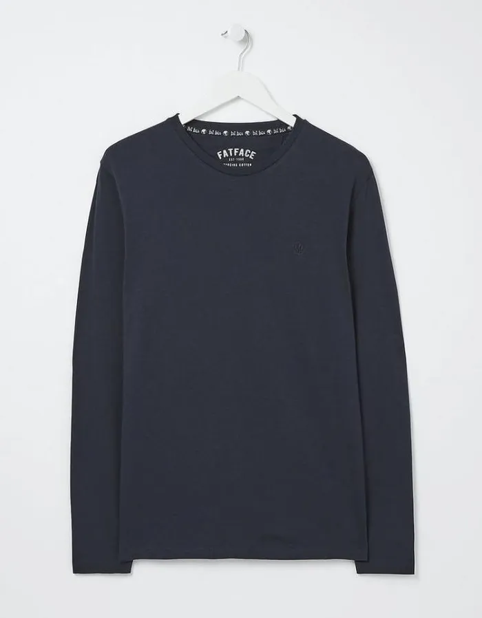 Men FatFace Nightwear and Loungewear 3 Pack Long Sleeve TShirts Navy