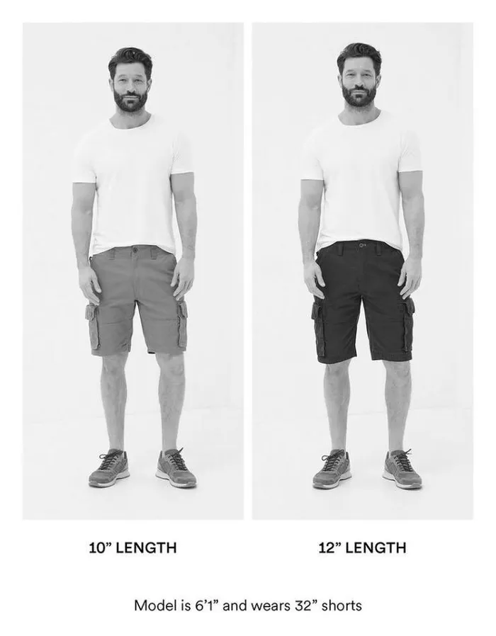 Men FatFace Shorts Breakyard Organic Cotton Cargo Shorts Blue