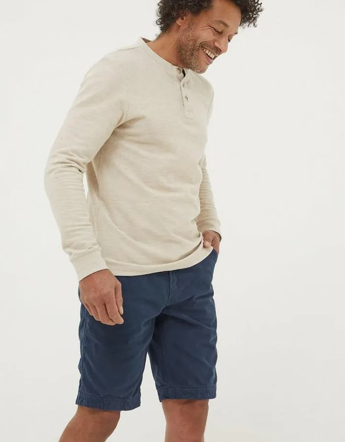 Men FatFace Shorts Cove Chino Shorts Navy