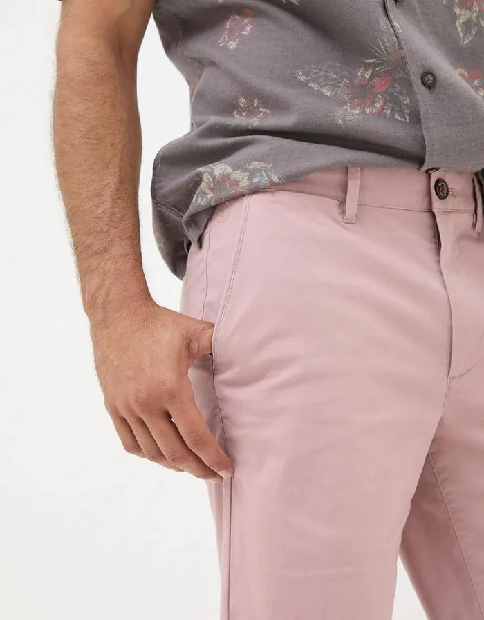 Men FatFace Shorts Mawes Chino Shorts Light Pink