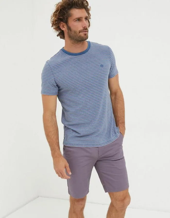 Men FatFace Shorts Mawes Chino Shorts Purple