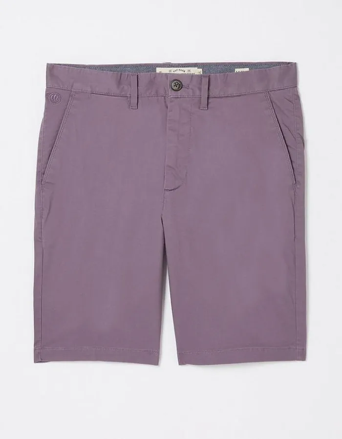 Men FatFace Shorts Mawes Chino Shorts Purple