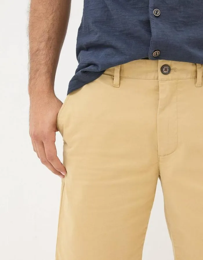 Men FatFace Shorts Mawes Chino Shorts Yellow