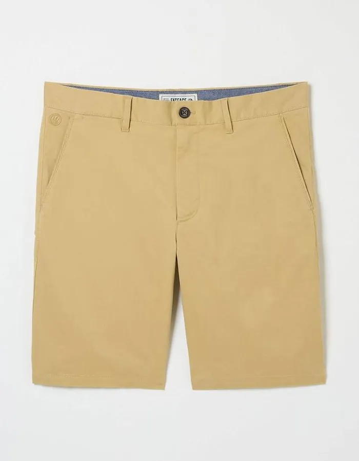 Men FatFace Shorts Mawes Chino Shorts Yellow