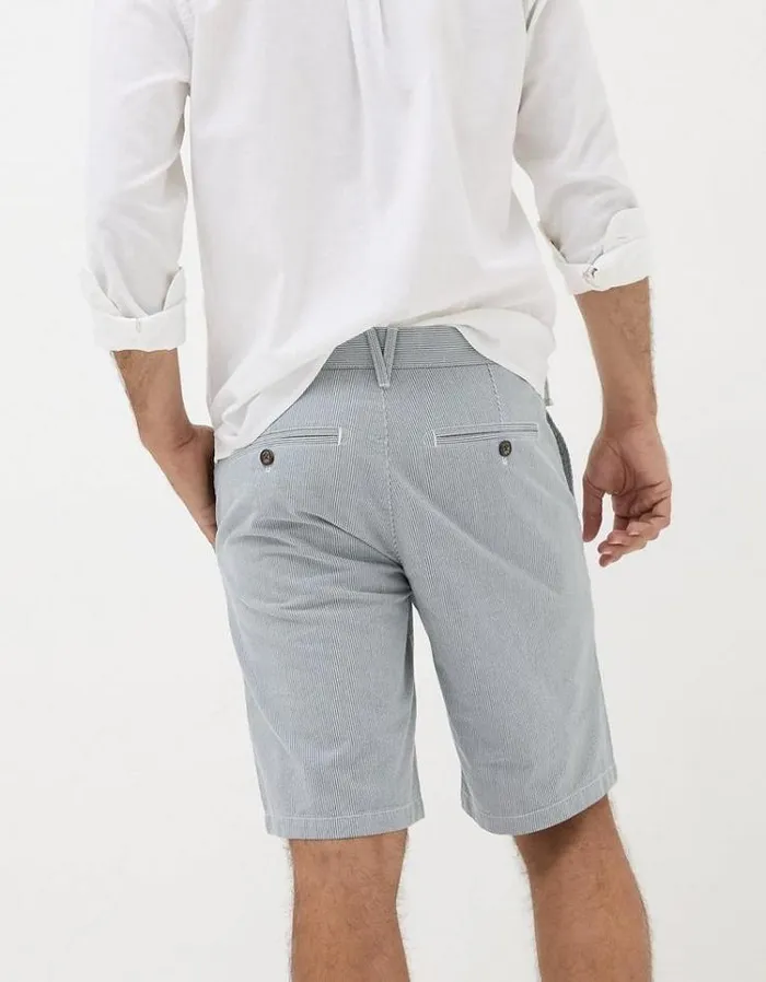 Men FatFace Shorts Mawes Stripe Shorts Blue