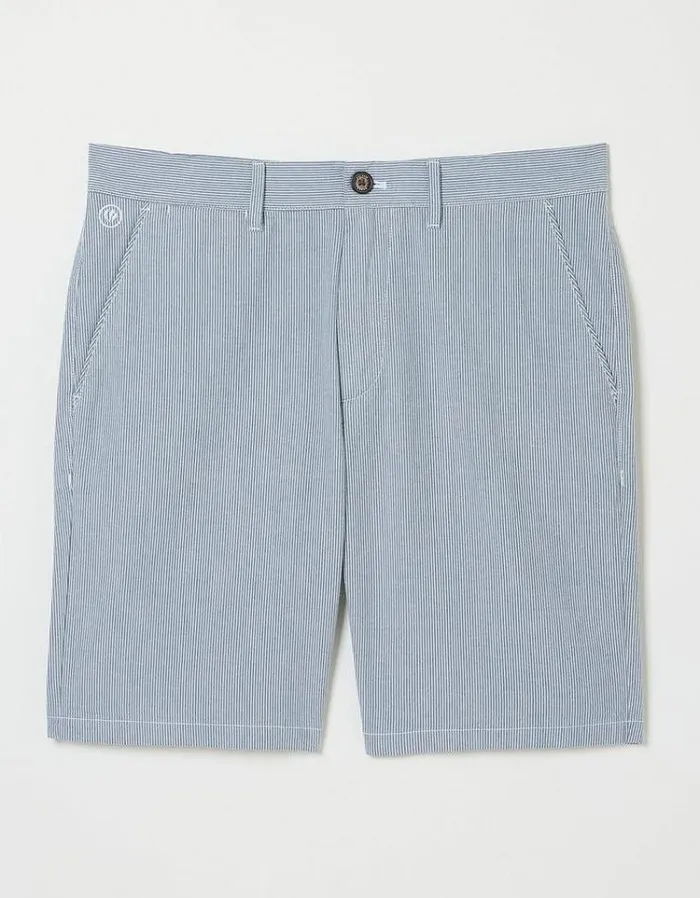 Men FatFace Shorts Mawes Stripe Shorts Blue