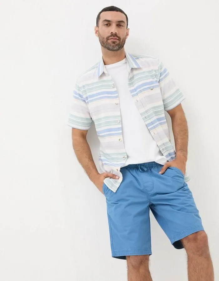 Men FatFace Shorts Seaton Pull On Shorts Blue