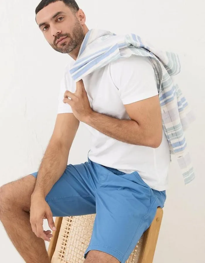 Men FatFace Shorts Seaton Pull On Shorts Blue
