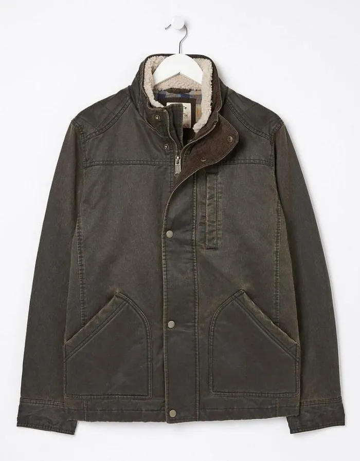 Men FatFace Tall Collection Broadsands Jacket Brown