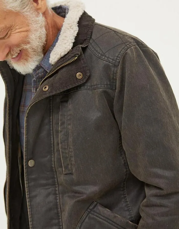 Men FatFace Tall Collection Broadsands Jacket Brown