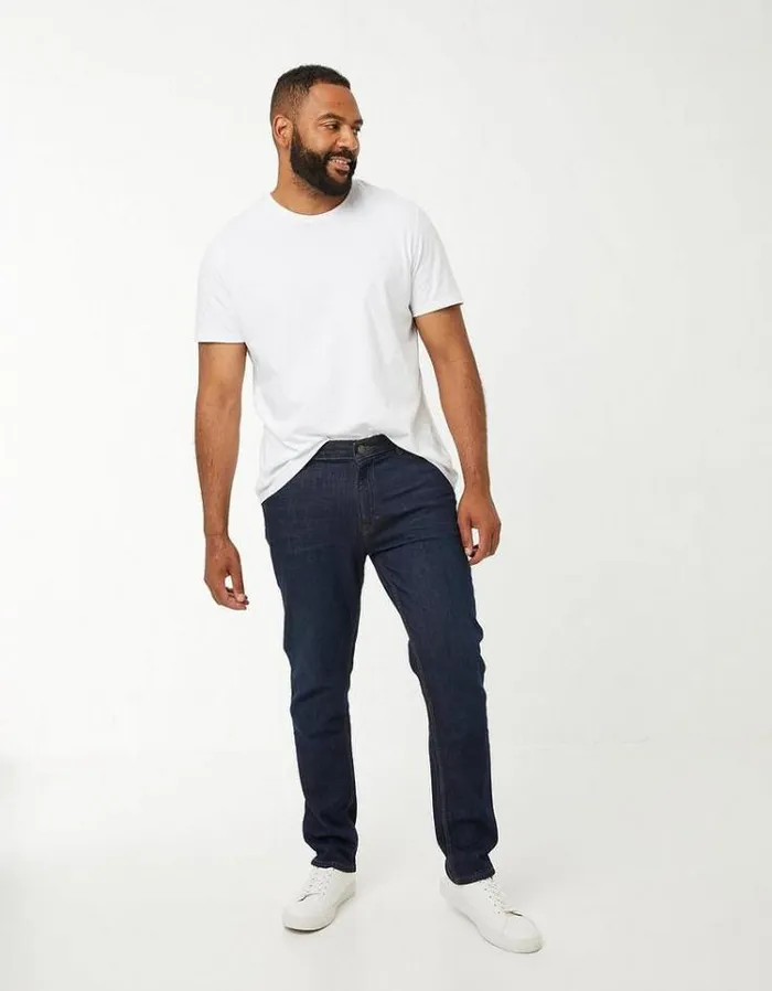 Men FatFace Tall Collection Slim Dark Vintage Wash Jeans Denim