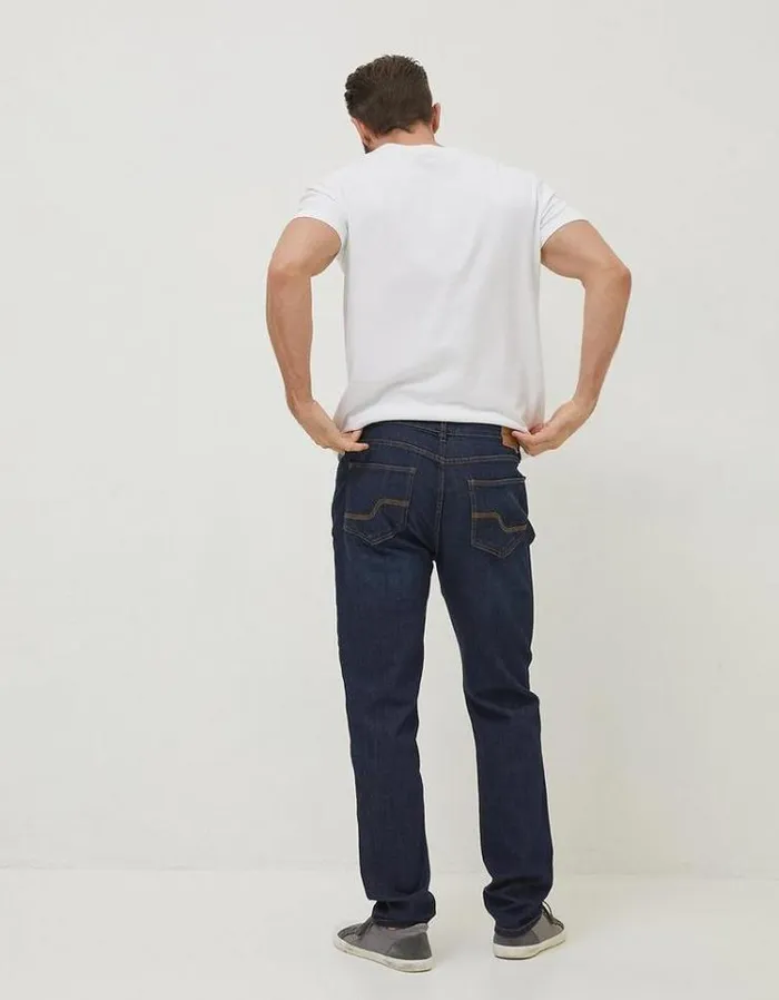 Men FatFace Tall Collection Slim Dark Vintage Wash Jeans Denim