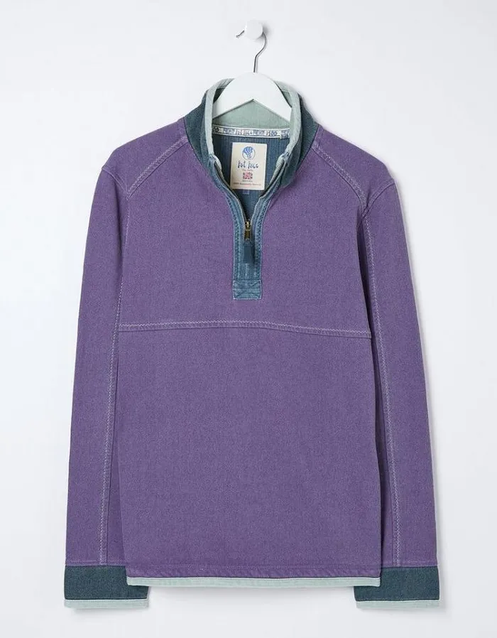 MenKids FatFace Airlie Sweatshirt Airlie Pocket Sweatshirt Purple