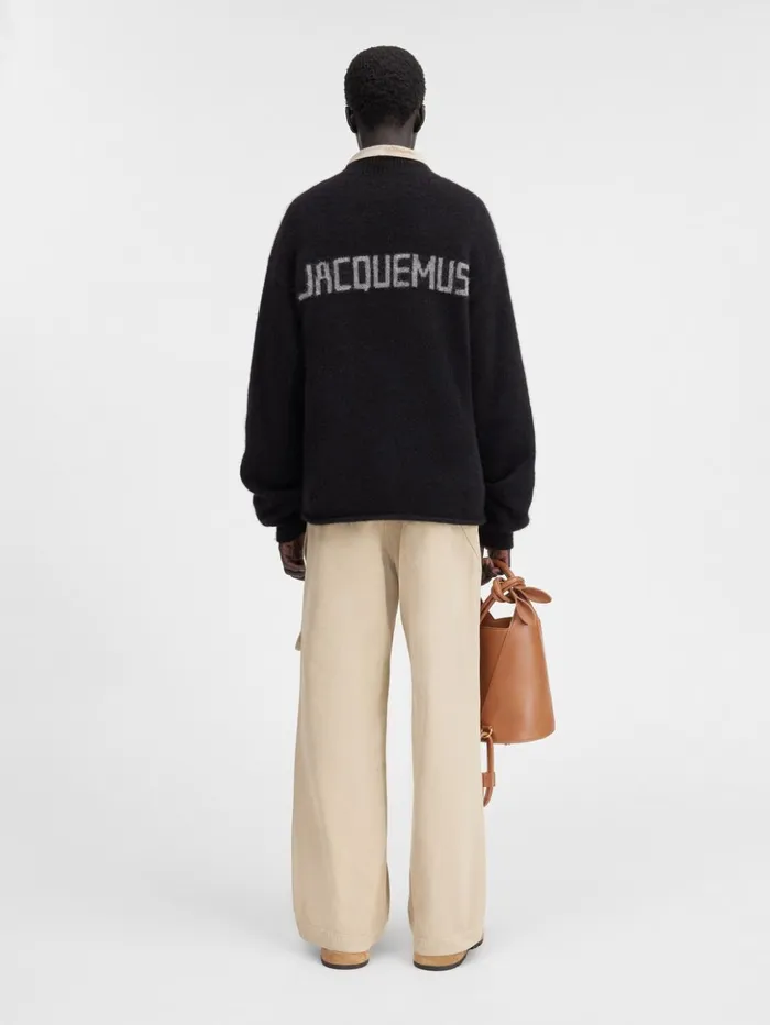 Men Knits JACQUEMUS The Jacquemus Sweater Black Men Knits JACQUEMUS The Jacquemus Sweater Black