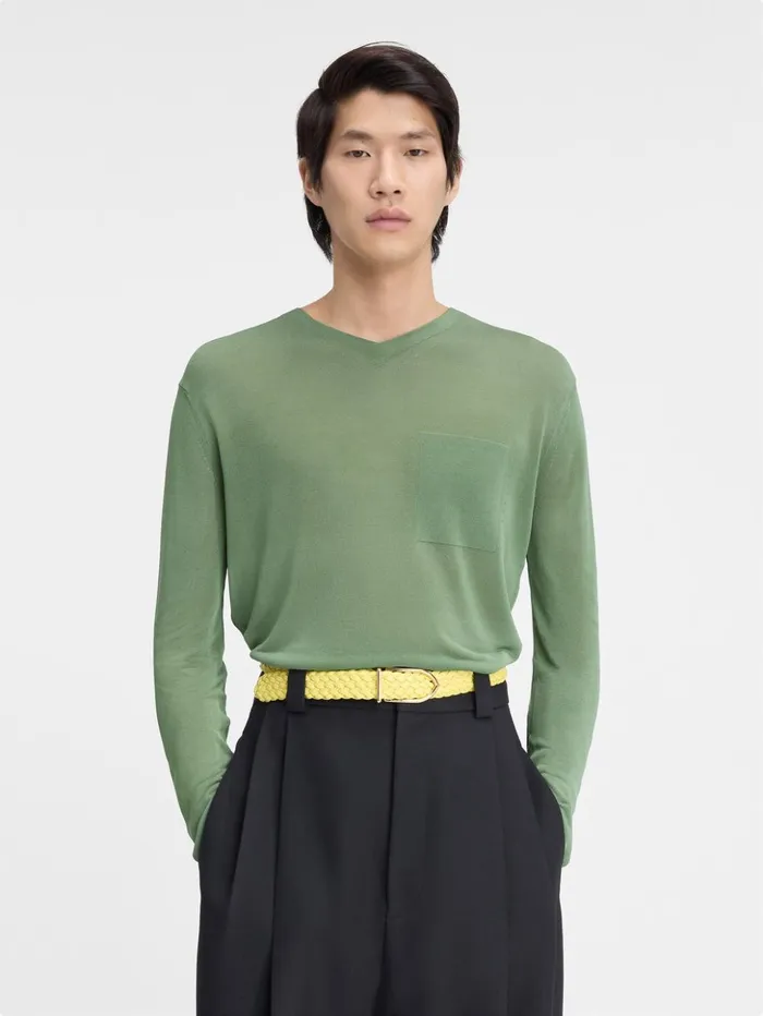 Men Knits JACQUEMUS The Paseo Knit Light Green Men Knits JACQUEMUS The Paseo Knit Light Green