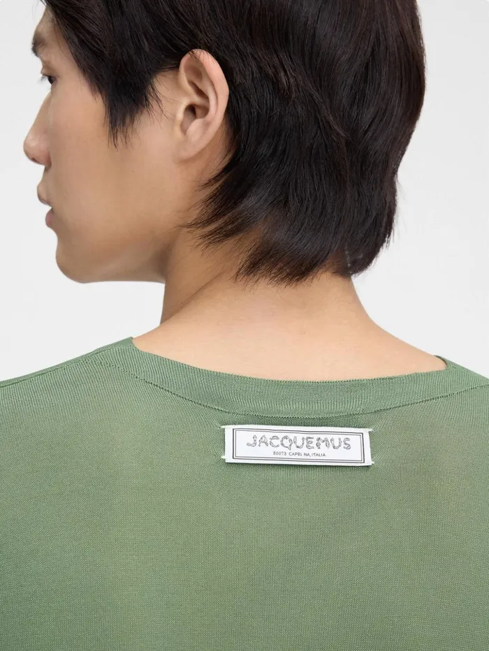 Men Knits JACQUEMUS The Paseo Knit Light Green Men Knits JACQUEMUS The Paseo Knit Light Green