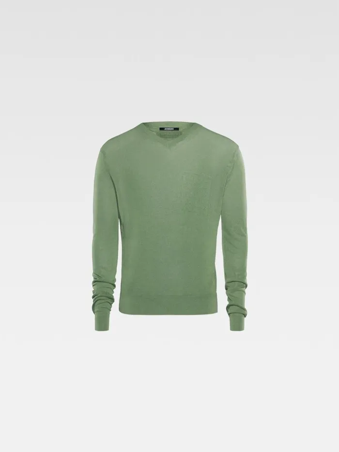 Men Knits JACQUEMUS The Paseo Knit Light Green Men Knits JACQUEMUS The Paseo Knit Light Green