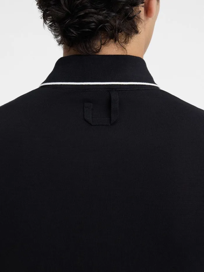 Men Knits JACQUEMUS The Tricot Longsleeve Polo Shirt Black Men Knits JACQUEMUS The Tricot Longsleeve Polo Shirt Black