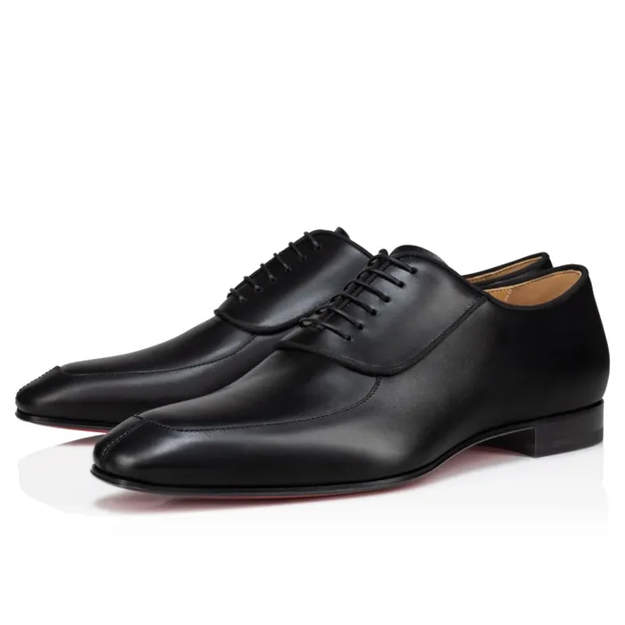 Men Lafitte Oxford 8211 Calf Leather 8211 Black Christian Louboutin Buckles and Laceups