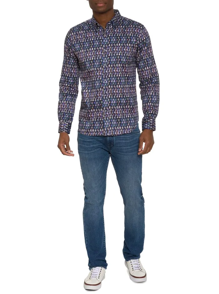 Men Long Sleeve Button Down Shirts Robert Graham ANDOLINI LONG SLEEVE BUTTON DOWN SHIRT Multi
