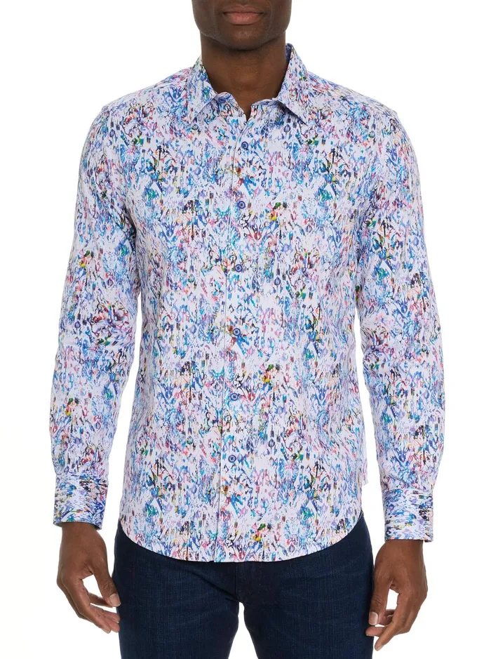 Men Long Sleeve Button Down Shirts Robert Graham BITRA LONG SLEEVE BUTTON DOWN SHIRT Classic