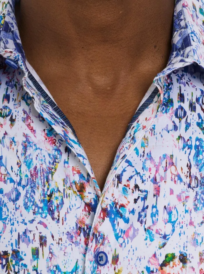 Men Long Sleeve Button Down Shirts Robert Graham BITRA LONG SLEEVE BUTTON DOWN SHIRT Classic