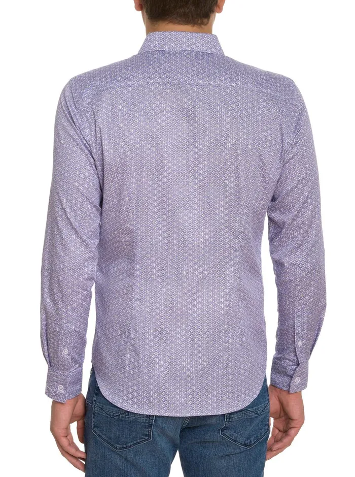 Men Long Sleeve Button Down Shirts Robert Graham COLTON LONG SLEEVE BUTTON DOWN SHIRT Lavender