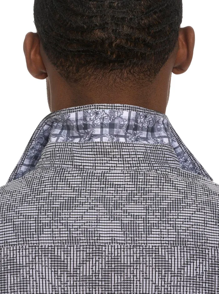 Men Long Sleeve Button Down Shirts Robert Graham ELECTRIC SLIDE LONG SLEEVE BUTTON DOWN SHIRT Grey