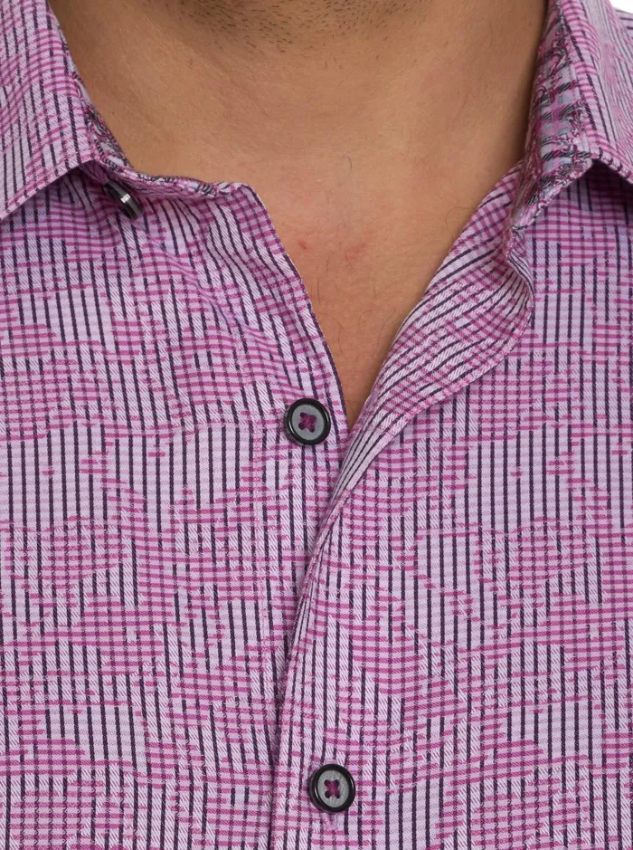 Men Long Sleeve Button Down Shirts Robert Graham ELECTRIC SLIDE LONG SLEEVE BUTTON DOWN SHIRT Grey