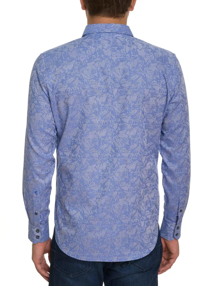 Men Long Sleeve Button Down Shirts Robert Graham ELECTRIC SLIDE LONG SLEEVE BUTTON DOWN SHIRT Grey