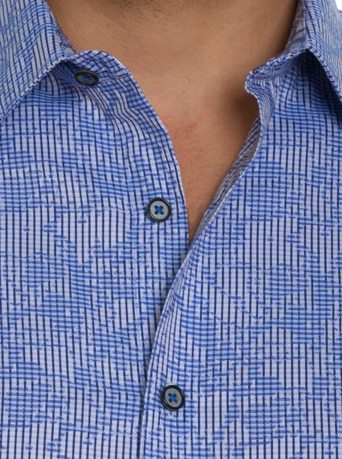 Men Long Sleeve Button Down Shirts Robert Graham ELECTRIC SLIDE LONG SLEEVE BUTTON DOWN SHIRT Grey