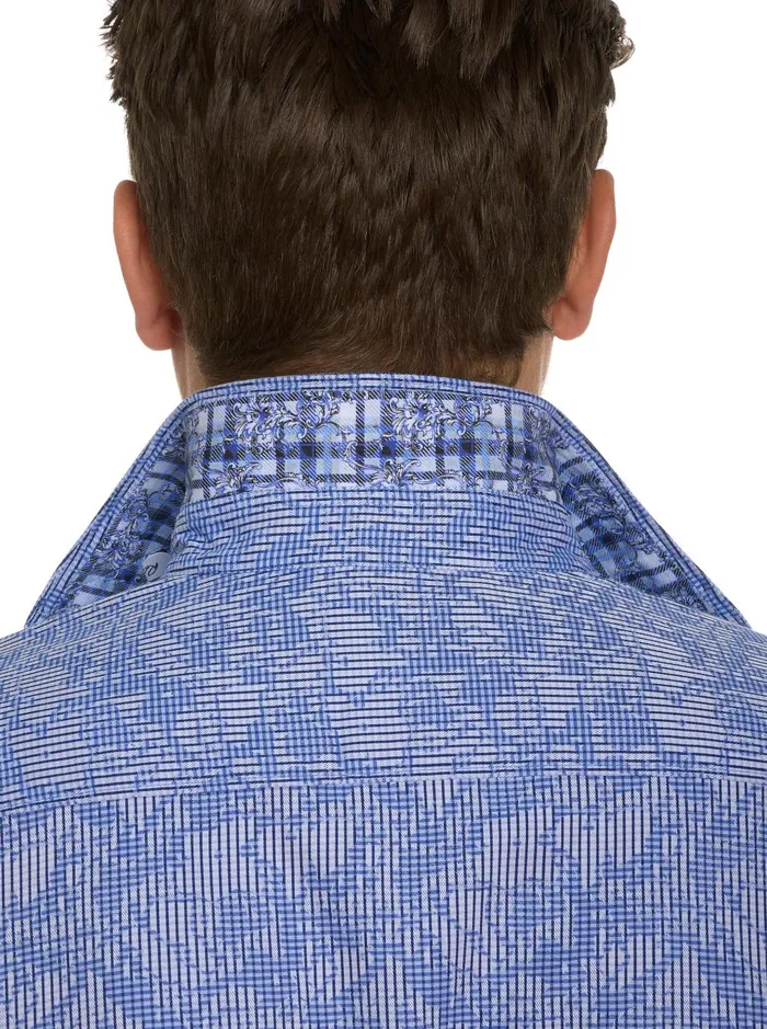 Men Long Sleeve Button Down Shirts Robert Graham ELECTRIC SLIDE LONG SLEEVE BUTTON DOWN SHIRT Grey