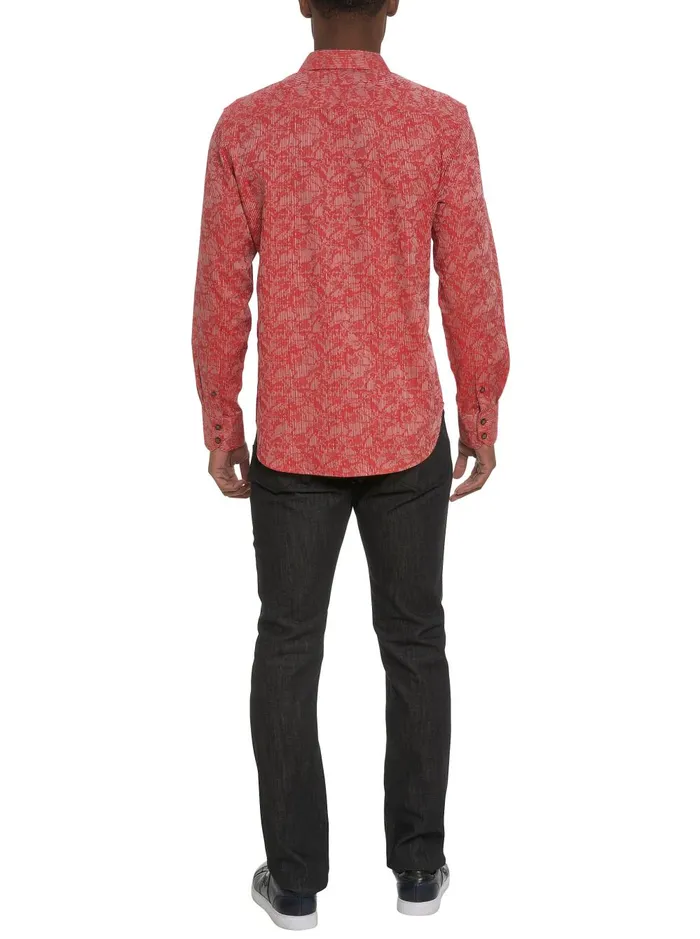 Men Long Sleeve Button Down Shirts Robert Graham ELECTRIC SLIDE LONG SLEEVE BUTTON DOWN SHIRT Grey
