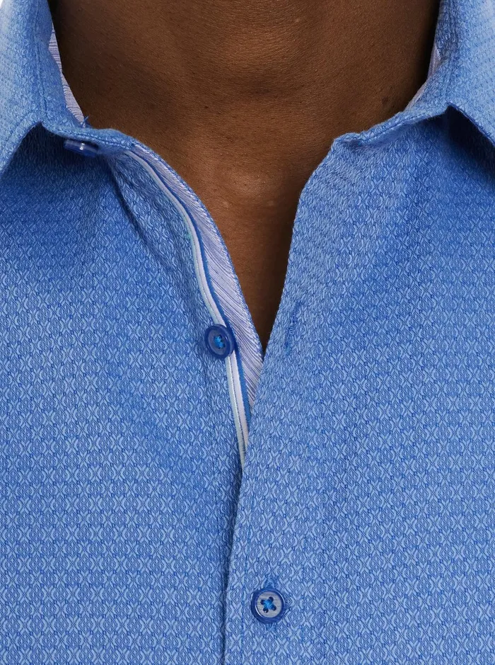 Men Long Sleeve Button Down Shirts Robert Graham METRO LONG SLEEVE BUTTON DOWN SHIRT Blue