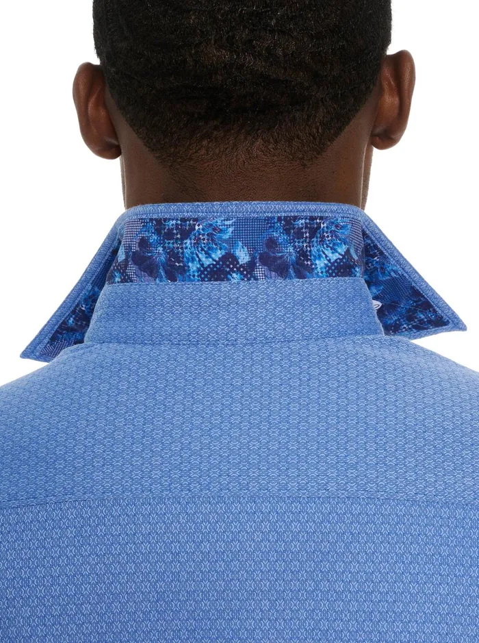 Men Long Sleeve Button Down Shirts Robert Graham METRO LONG SLEEVE BUTTON DOWN SHIRT Blue
