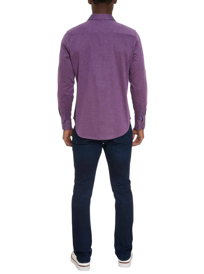 Men Long Sleeve Button Down Shirts Robert Graham METRO LONG SLEEVE BUTTON DOWN SHIRT Blue