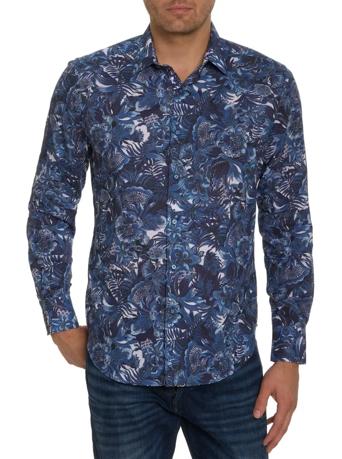 Men Long Sleeve Button Down Shirts Robert Graham RAMBLING LONG SLEEVE BUTTON DOWN SHIRT Classic Men Long Sleeve Button Down Shirts Robert Graham RAMBLING LONG SLEEVE BUTTON DOWN SHIRT Classic