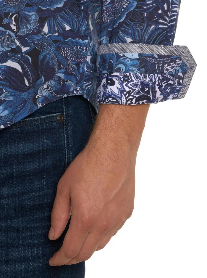 Men Long Sleeve Button Down Shirts Robert Graham RAMBLING LONG SLEEVE BUTTON DOWN SHIRT Classic