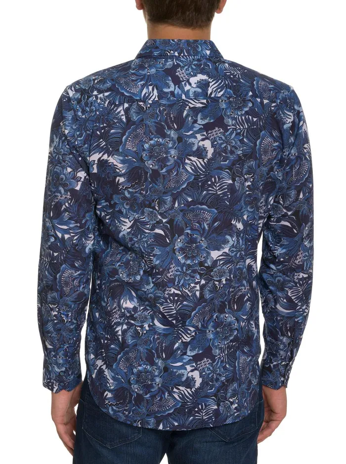 Men Long Sleeve Button Down Shirts Robert Graham RAMBLING LONG SLEEVE BUTTON DOWN SHIRT Classic