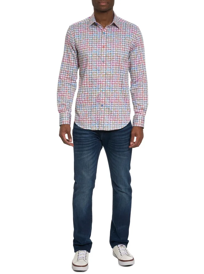 Men Long Sleeve Button Down Shirts Robert Graham SEVEN HILLS LONG SLEEVE BUTTON DOWN SHIRT Multi