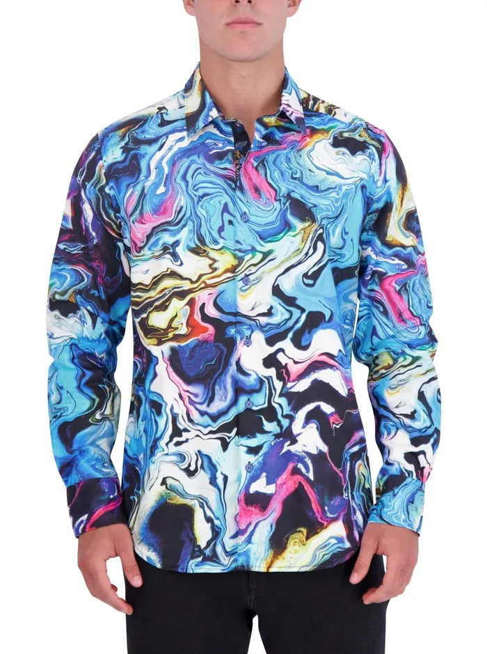 Men Long Sleeve Button Down Shirts Robert Graham STARBURSTS LONG SLEEVE BUTTON DOWN SHIRT Multi Men Long Sleeve Button Down Shirts Robert Graham STARBURSTS LONG SLEEVE BUTTON DOWN SHIRT Multi