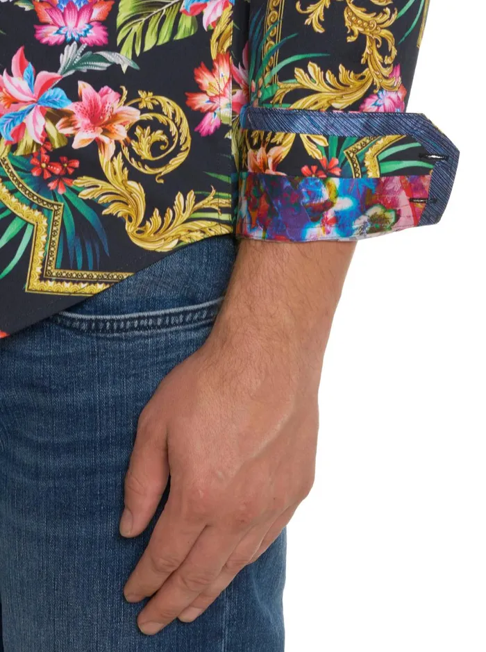 Men Long Sleeve Button Down Shirts Robert Graham THE JAMES LONG SLEEVE BUTTON DOWN SHIRT Multi